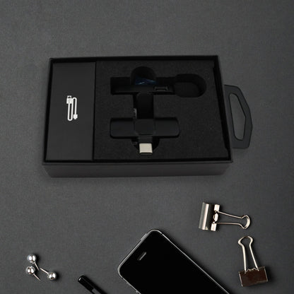 12639 Intelligent Noise Cancelling Live Streaming Clip On Microphone For Type-c  For Iphone With Charging Mini Wireless Lapel Collar Microphone Wukusy