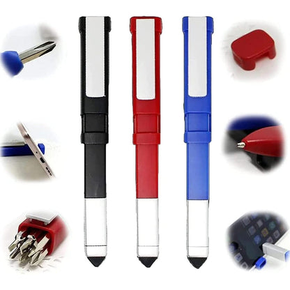 7470 Pen-shaped Phone Holder With Screwdriver Sets Multi-function Pen 4 In 1 Tech Tool Pen Portable Phone Tools With Capacitive Stylus Ball Point Pen Mobile Wukusy