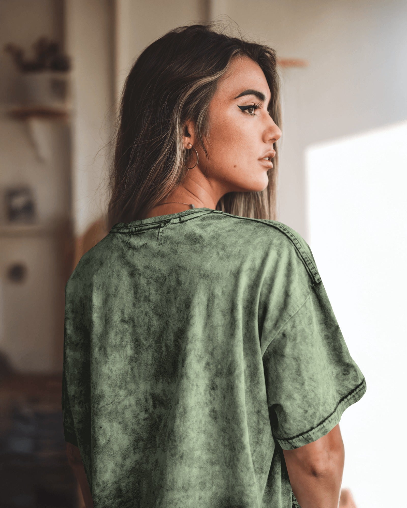 Acid Washed Oversized Tee | 240 GSM | 100% High-quality Cotton | Unisex